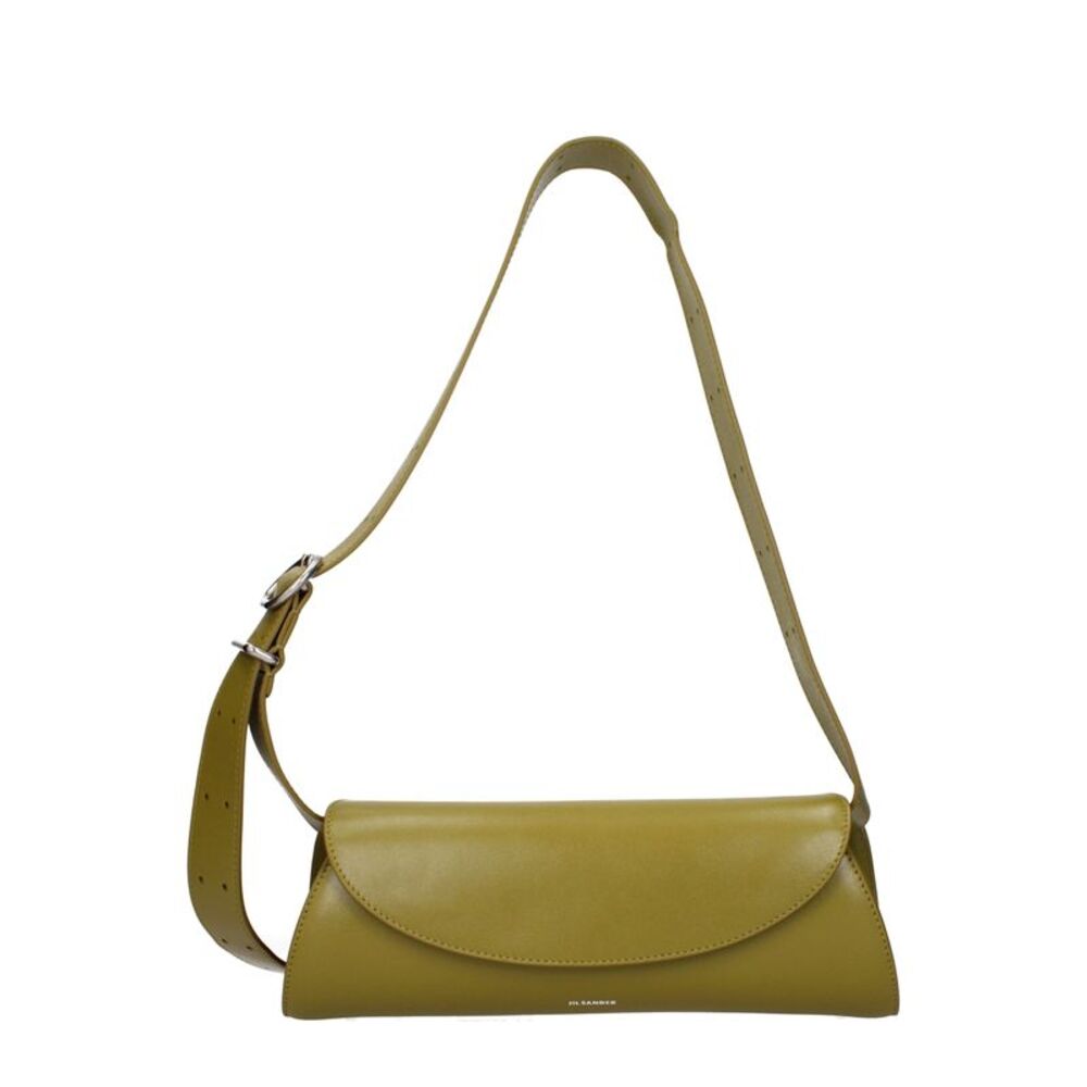Jil Sander Green Leather Crossbody Women's Bag